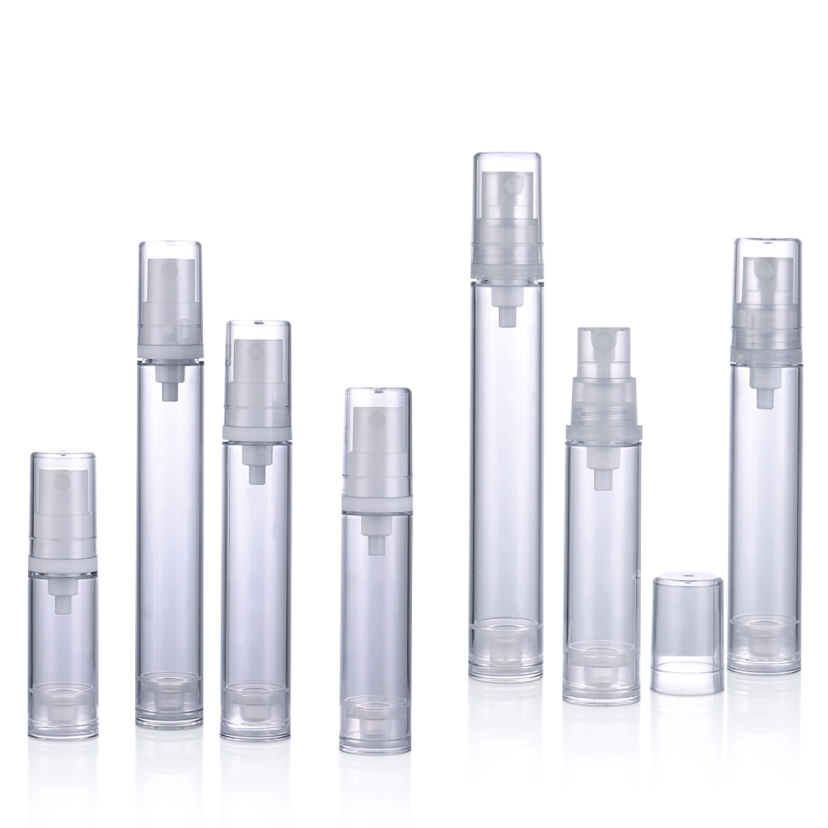 스프레이 펌프 병 로션 airless 펌프 크림 병 L12로서 5ml 10ml 12ml 15ml pp