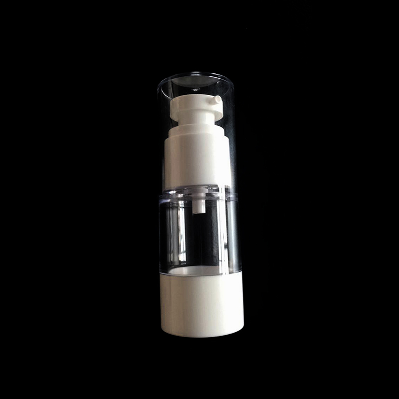 클래식 33 진공 병 15ml 30ml 50ml pp 병 투명 뚜껑 프레스 로션 병