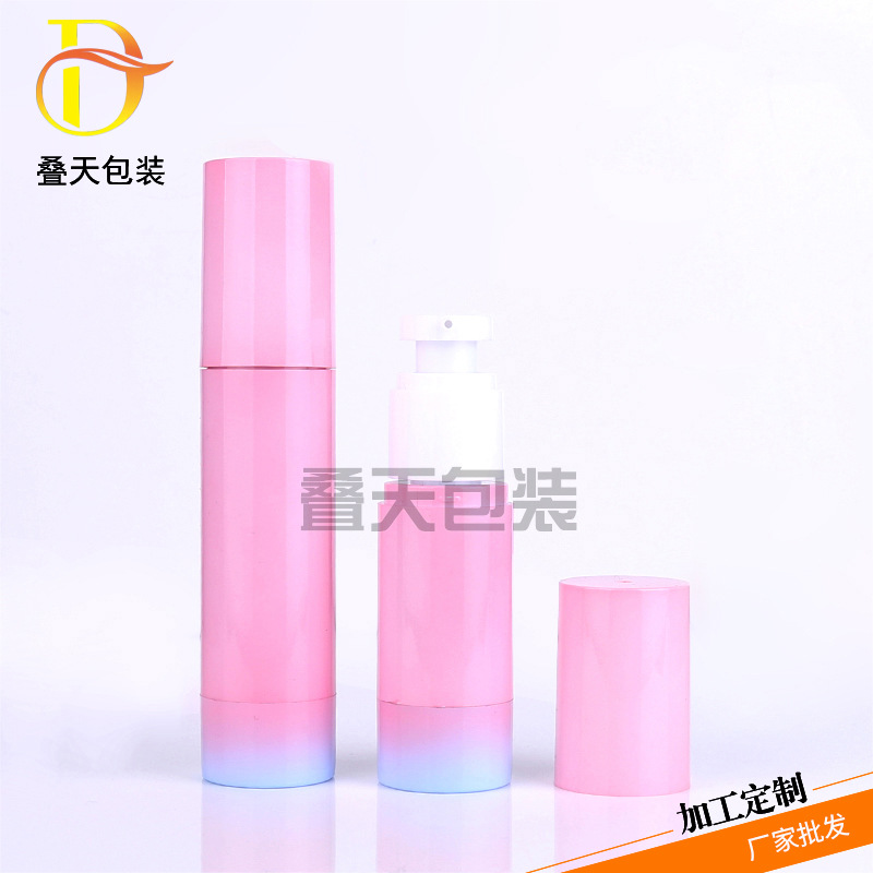 제조업체는 시험 병을 섭취하기 위해 많은 수의 화장품을 공급합니다. 30ml 50ml 로션 병 핑크 소독제 병